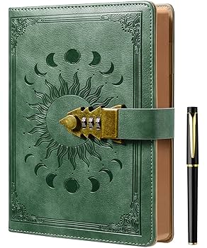 ZXHQ Lock Diary with Pen, Secret Diary with Lock, A5 Ruled